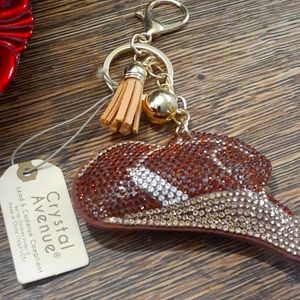 CRYSTAL AVENUE KEYCHAIN PURSE CHARM